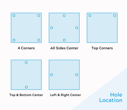 custom wooden signs hole location